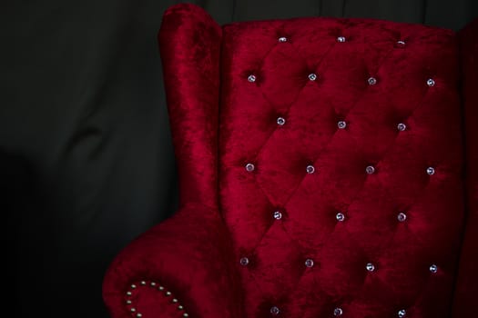 red stylish fabric