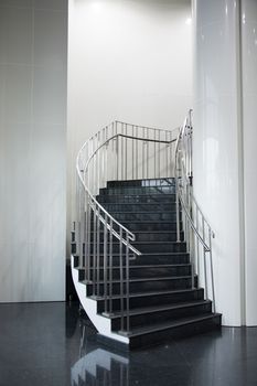 beautiful interior of a new apartment, staircase view