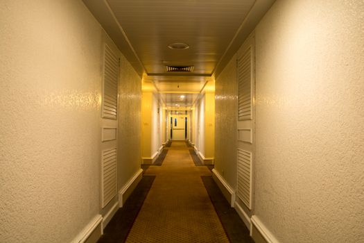 emergency fire exit outlet sign and door