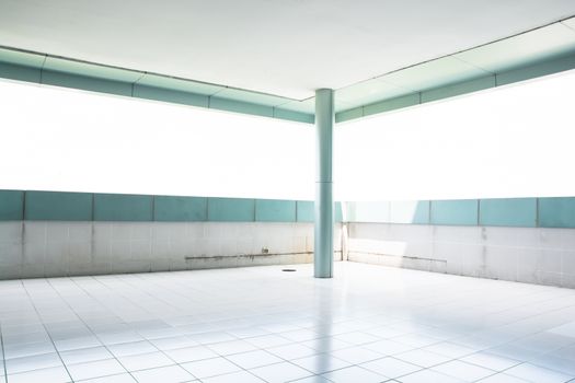 Modern Empty Interior with Large Windows