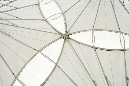 abstract modern station building structure