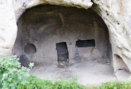 Cave houses Cappadocia cut in the rocks by Cappadocian Greeks