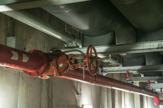 Big pipe under the building underground