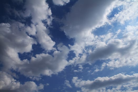 natural cloudy blue clear sky