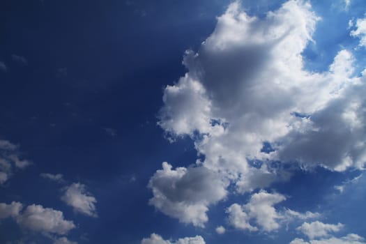 natural cloudy blue clear sky