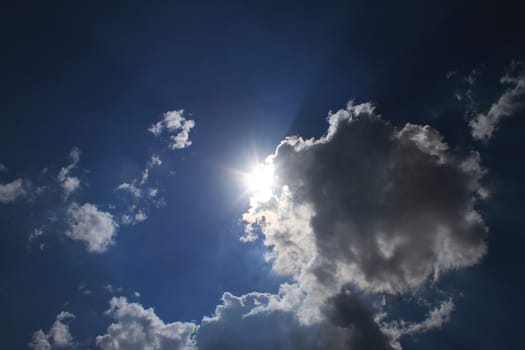 natural cloudy blue clear sky