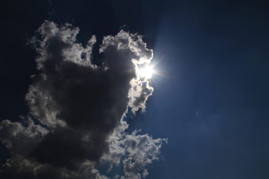 natural cloudy blue clear sky