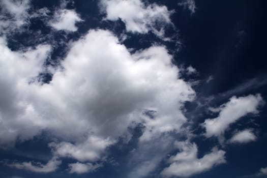 natural cloudy blue clear sky