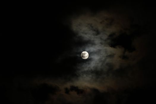 full moon at night sky