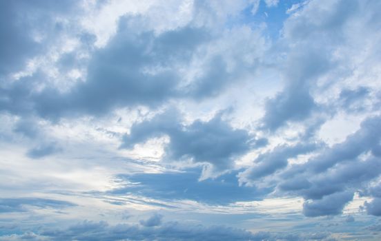 sky with clouds and sunset