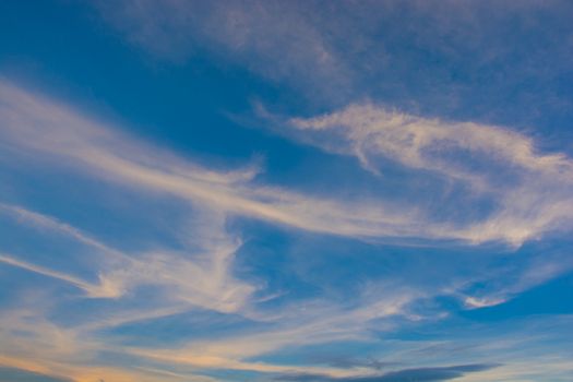 sky with clouds and sunset