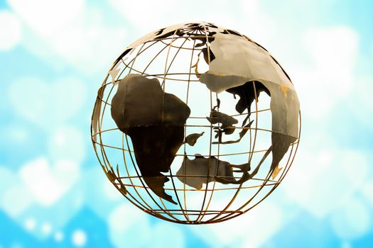 worldwide or global business in contemporary modern style