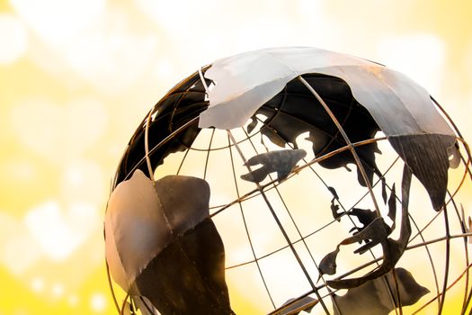 worldwide or global business in contemporary modern style