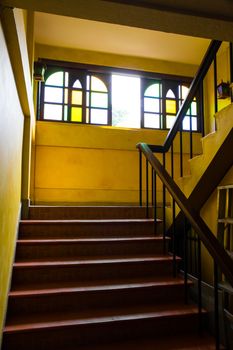 Stairs in hotel vintage style