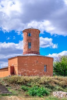 Parutino, Ukraine 08.17.2019. Ancient greek colony Olbia on the banks of the Southern Bug River in Ukraine on a cloudy summer day.