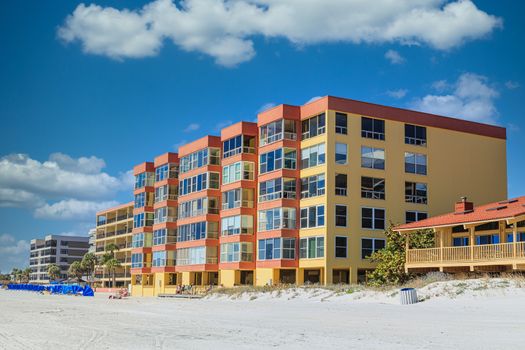 Yellow and Orange Beach Condos in Florida