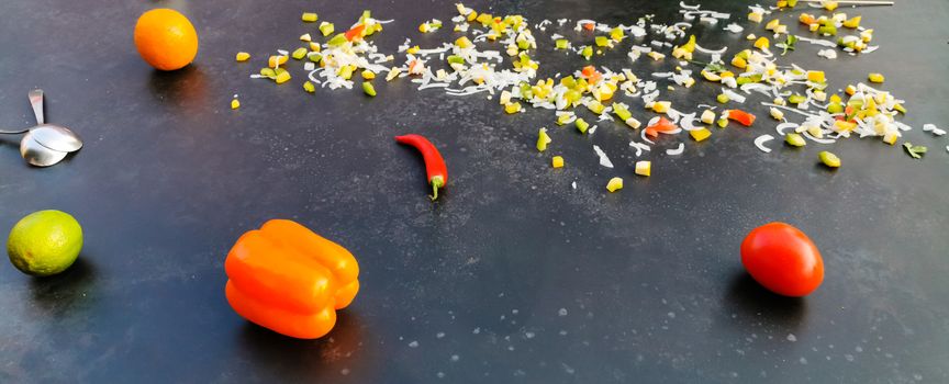 A group of orange flowers on a table. High quality photo