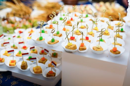 A plate of food with a birthday cake. High quality photo