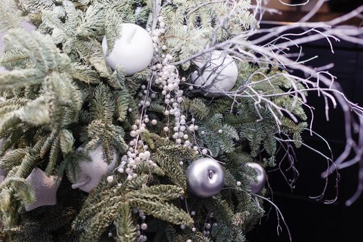 A close up of a christmas tree. High quality photo