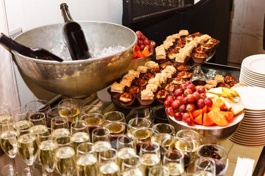 A table full of food. High quality photo