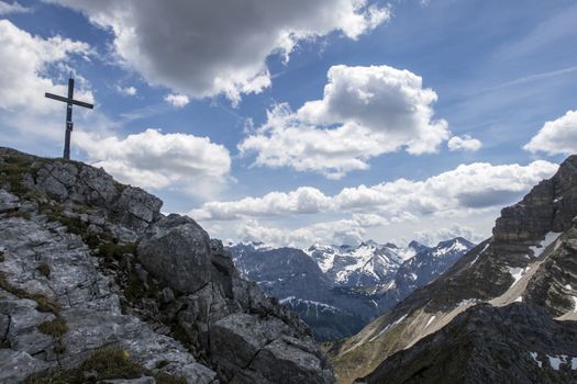 peaks of the Soierngruppe in Bavaria