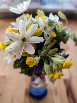 bouquet of beautiful summer flowers in vase