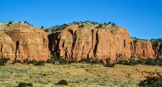 Diverse sedimentary rocks and clay washed out by water. Petrified Forest National Park, USA,  Arizona