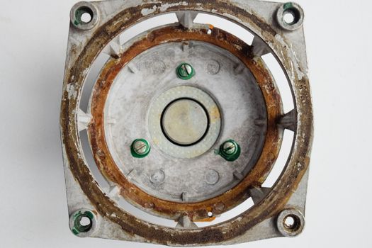 The magnetic system of the Soviet speaker 20gds-3. Disassembled mid-range speaker.