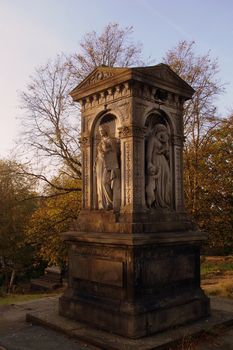 Ornate tomb in North Manchester, UK