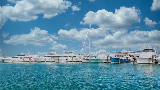 Yachts on Blue in Key West Marina