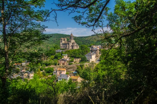 saint nectaire in puy de dome in france