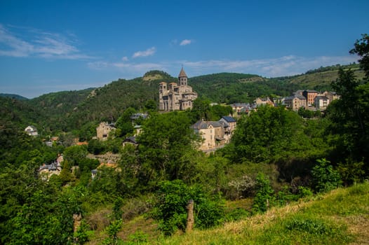 saint nectaire in puy de dome in france