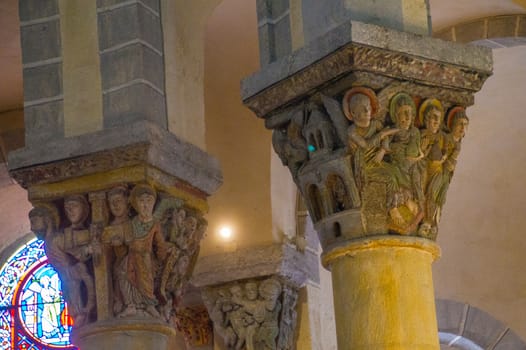 saint nectaire in puy de dome in france