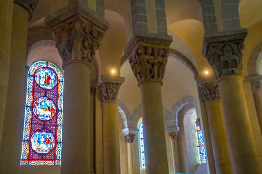 saint nectaire in puy de dome in france