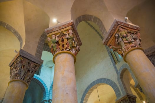 saint nectaire in puy de dome in france