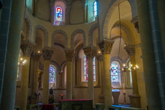 saint nectaire in puy de dome in france