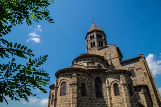 saint nectaire in puy de dome in france