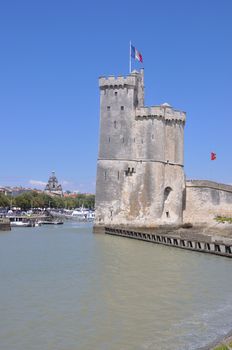 tourist site of La Rochelle, France. port and its surroundings