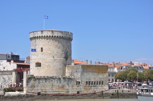 tourist site of La Rochelle, France. port and its surroundings