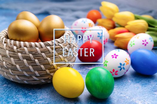 Easter egg, happy Easter sunday hunt holiday decorations
