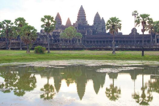 Angkor wat at sunrise siem reap cambodia