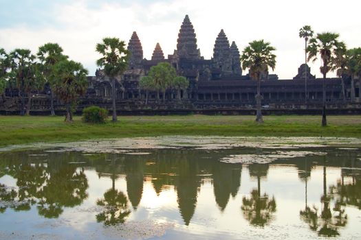 Angkor wat at sunrise siem reap cambodia