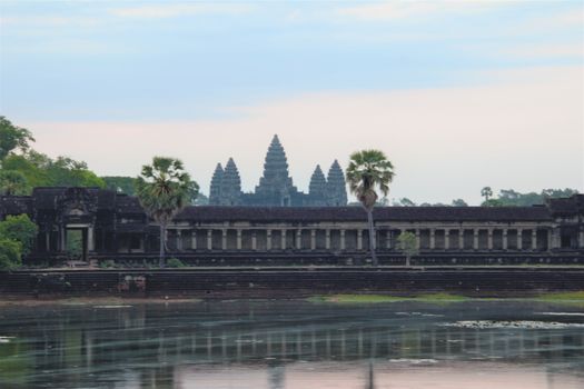 Angkor wat at sunrise siem reap cambodia