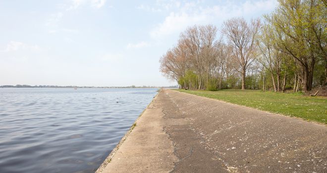 Concrete sea defense structure in the Netherlands