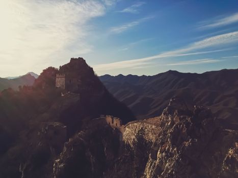 Sunset in the mountains, nature and landscape scene