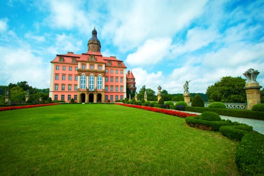 Ksiaz Castle in Walbrzych, Lower Silesia, Poland. 