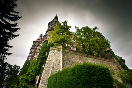 Ksiaz Castle in Walbrzych, Lower Silesia, Poland. 