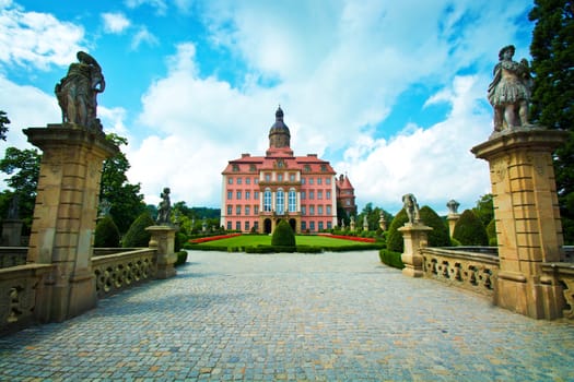 Ksiaz Castle in Walbrzych, Lower Silesia, Poland. 