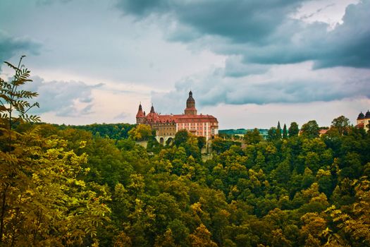 Ksiaz Castle in Walbrzych, Lower Silesia, Poland. 