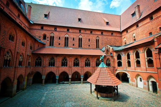 Malbork castle. Largest castle in europe also known as the Castle of the Teutonic Order in Malbork.